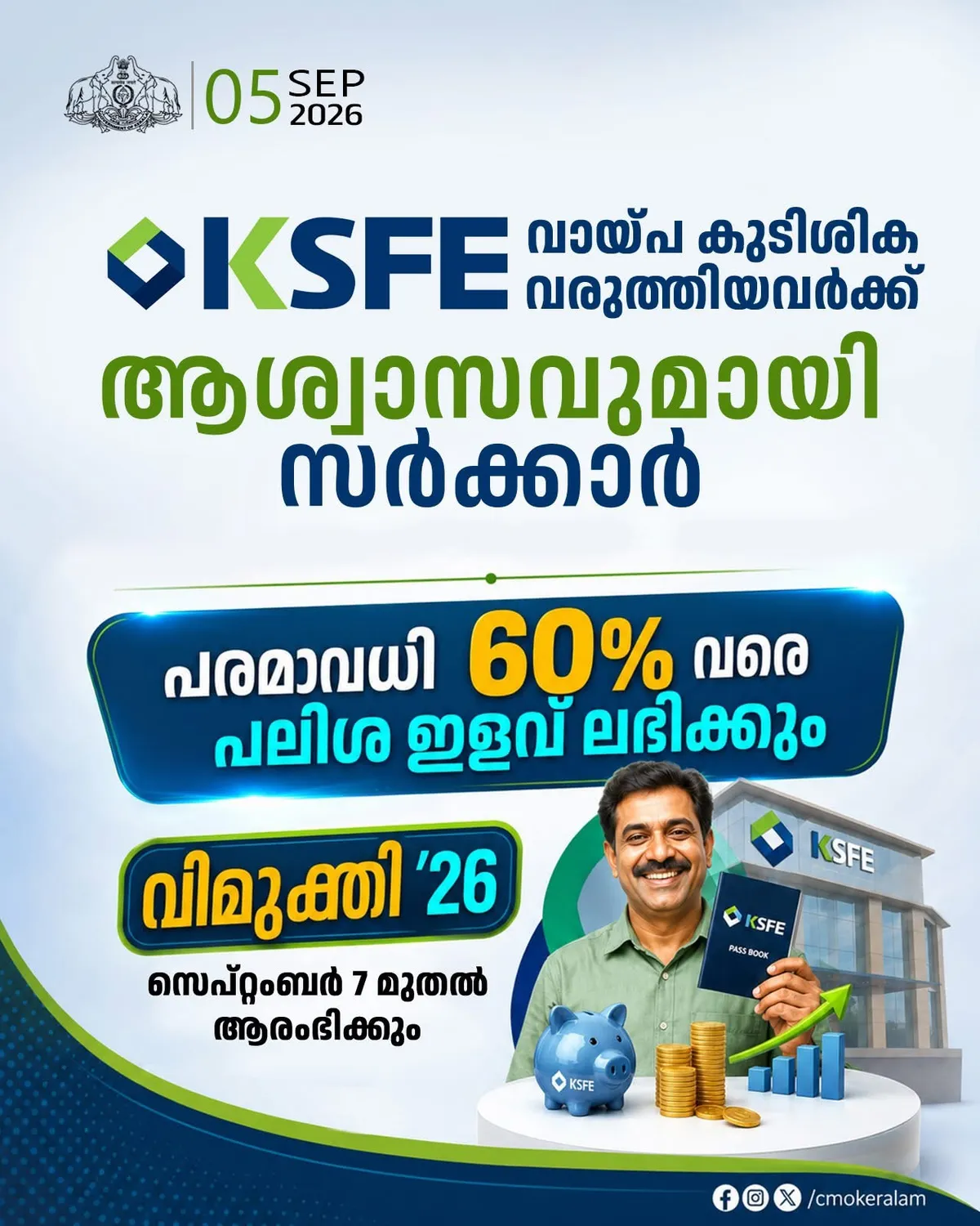 KSFE വായ്പ കുടിശിക വരുത്തിയവർക്ക് ആശ്വാസവുമായി സർക്കാർ.